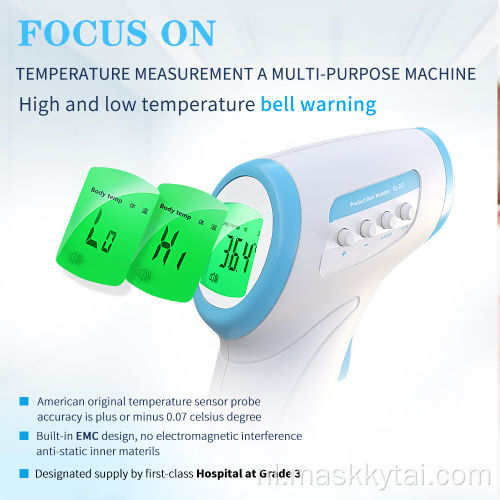 Minimalistisch ontwerp draagbare zuigeling voorhoofd thermometer